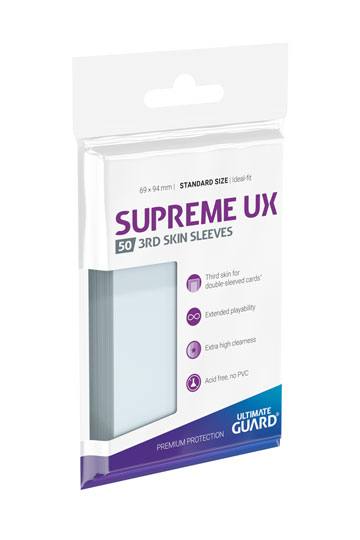 Ultimate Guard Supreme UX 3rd Sleeves - Standard Size - Transparent 50ct
