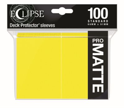Ultra Pro - Eclipse Pro Matte Standard Sleeves - Lemon Yellow 100ct