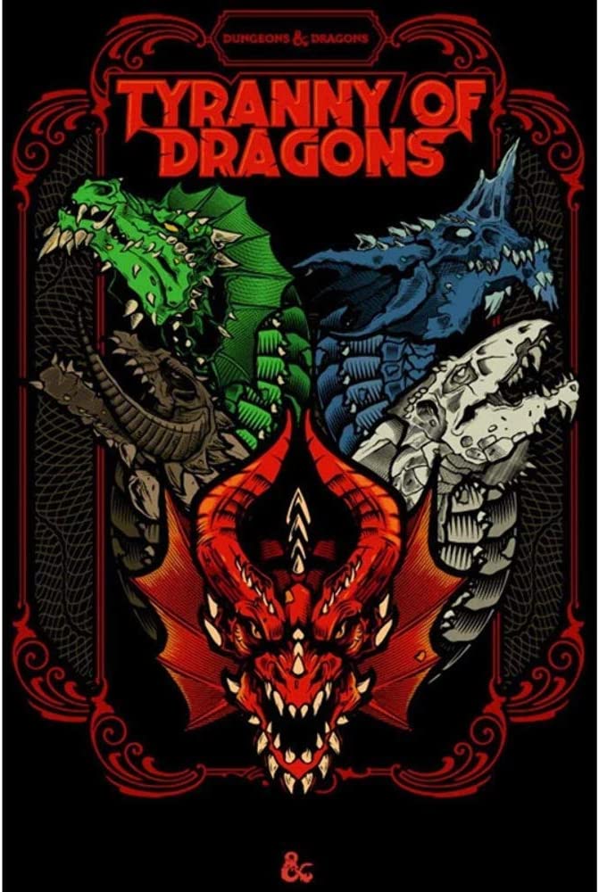 Dungeons and Dragons 5th Edition Tyranny Dragons (Alternate Cover)