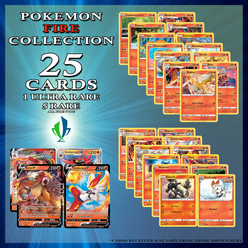 Top Cut Central - Fire Collection - 5 Rare and 1 Ultra Rare - 25 Total Cards