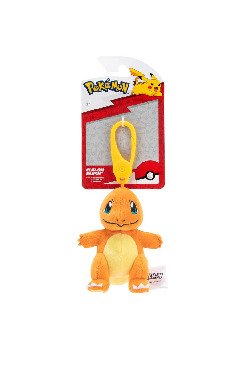 Pokemon Plush - Clip-On - Bulbasaur, Charmander, Pikachu, Psyduck or Squirtle