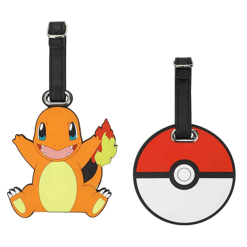 Pokemon Charmander & Pokeball Luggage Tags