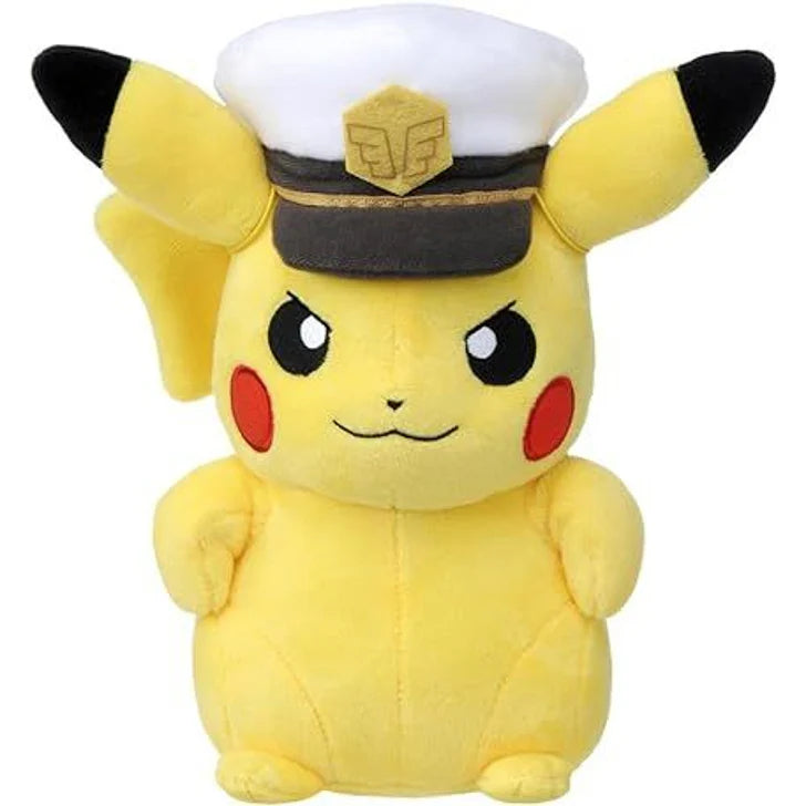 Pokemon Plush - Captain Pikachu - 8"