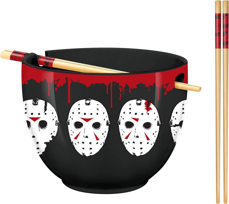 Friday the 13th Ramen Bowl & Chopsticks - Mask 