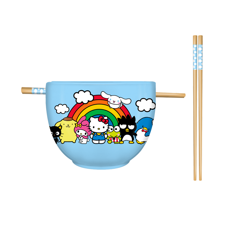 Hello Kitty Ramen Bowl & Chopsticks - Sanrio Group 