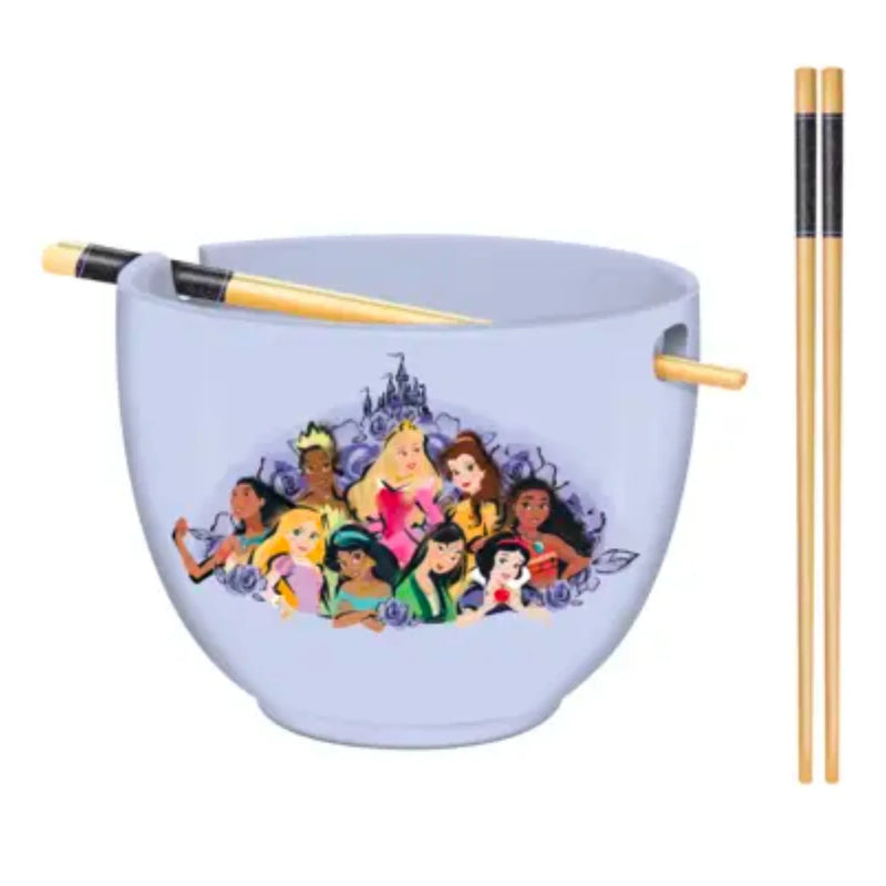 Disney Princess Ramen Bowl & Chopsticks - Watercolour