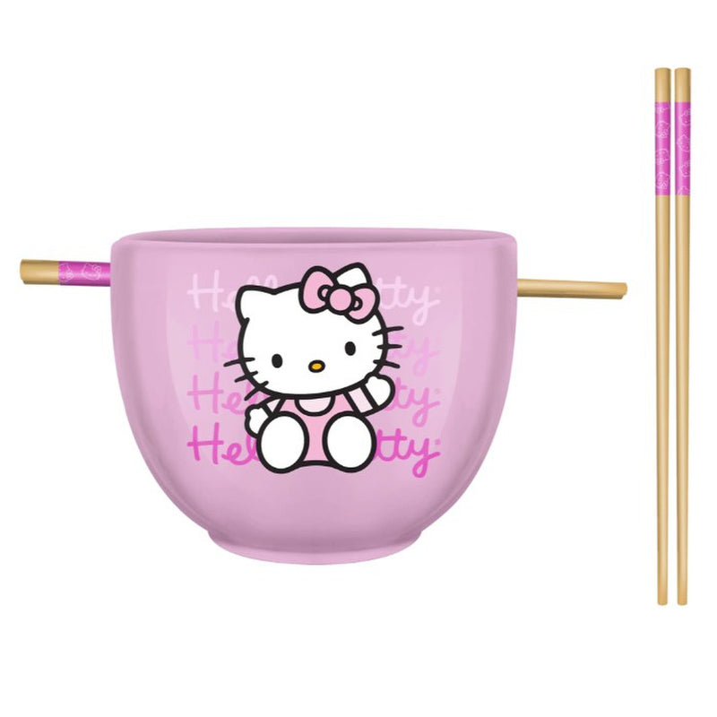 Hello Kitty Ramen Bowl & Chopsticks - Friendly 