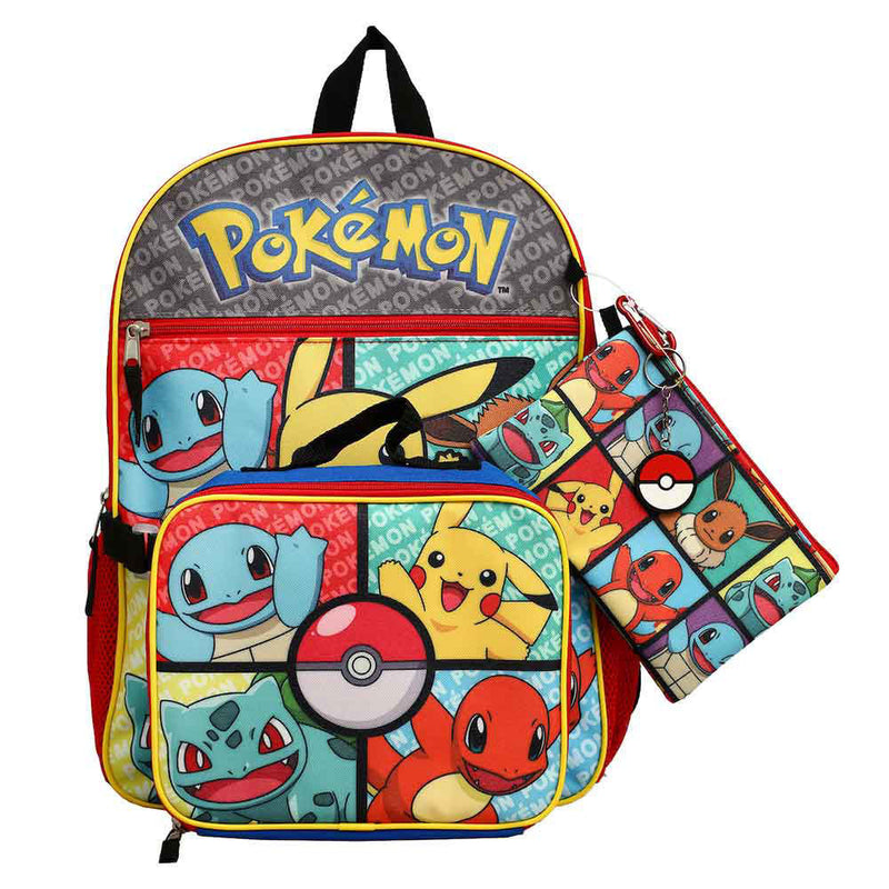 Pokemon 4pc Backpack Set