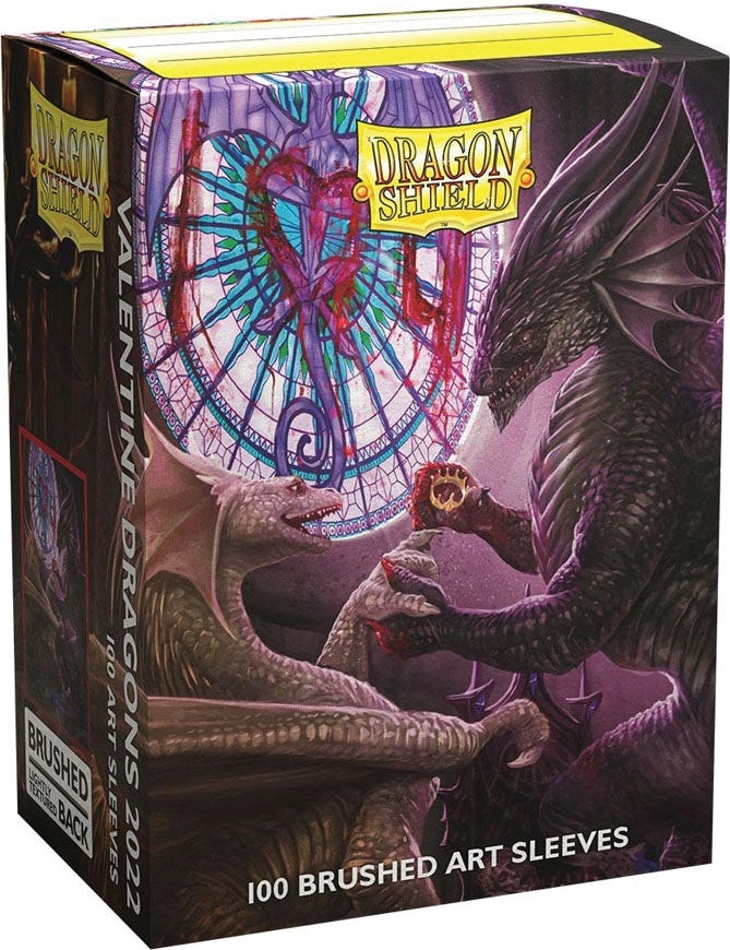 Dragon Shield - Brushed Art - Valentine Dragons 2022  (100ct)