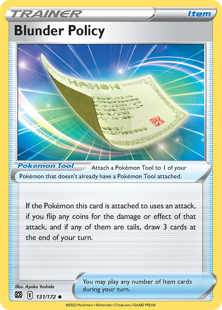 Blunder Policy - 131/172 - Reverse Holofoil