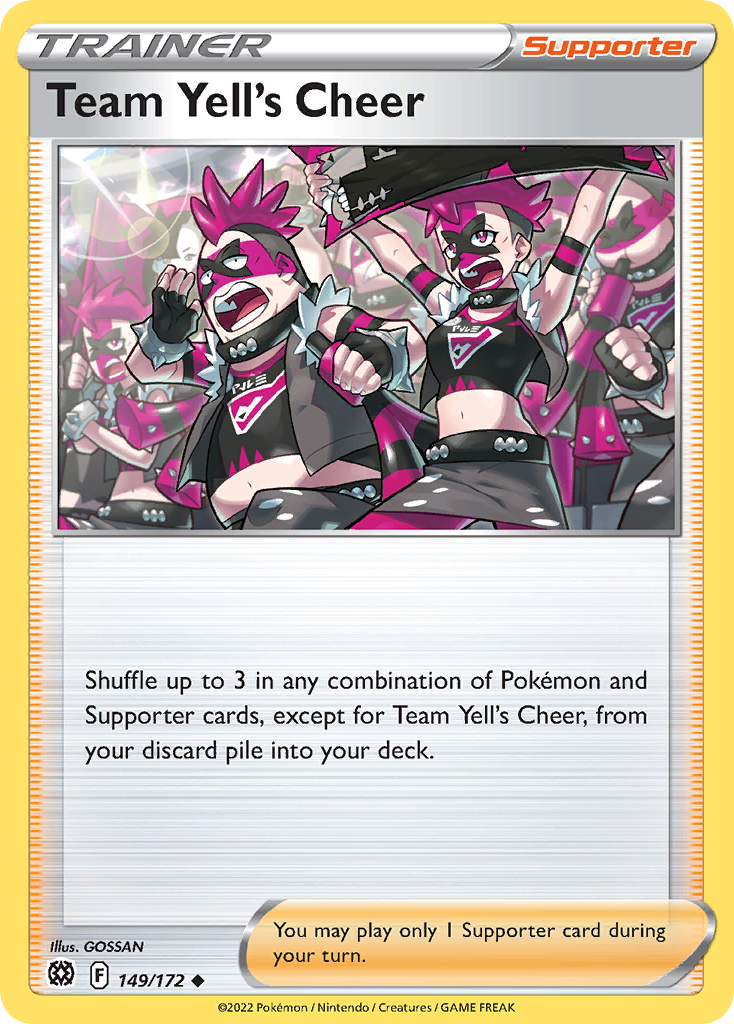 Team Yell's Cheer - 149/172 - Reverse Holofoil