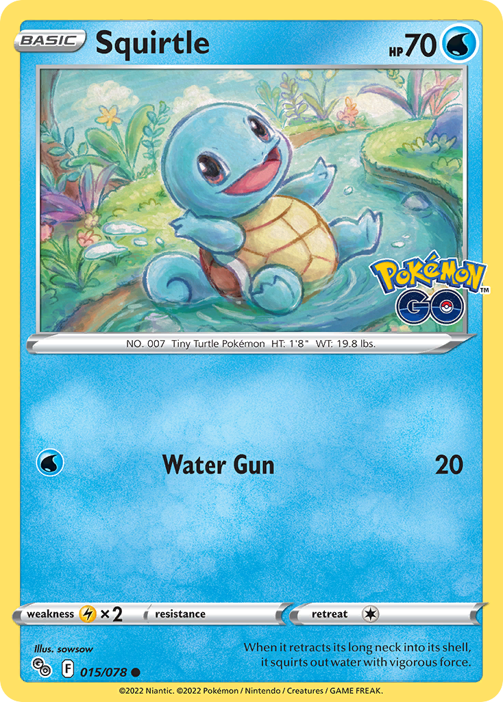 Squirtle - 015/078 - Reverse Holofoil