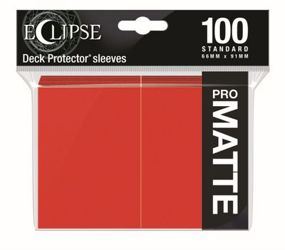 Ultra Pro - Eclipse Pro Matte Standard Sleeves - Apple Red 100ct