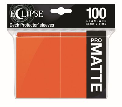 Ultra Pro - Eclipse Pro Matte Standard Sleeves - Pumpkin Orange 100ct