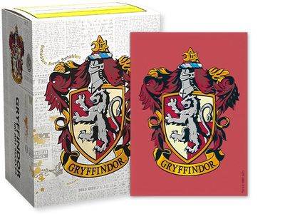 Dragon Shield - Harry Potter House - Brushed Art Sleeves: Gryffindor (100ct)
