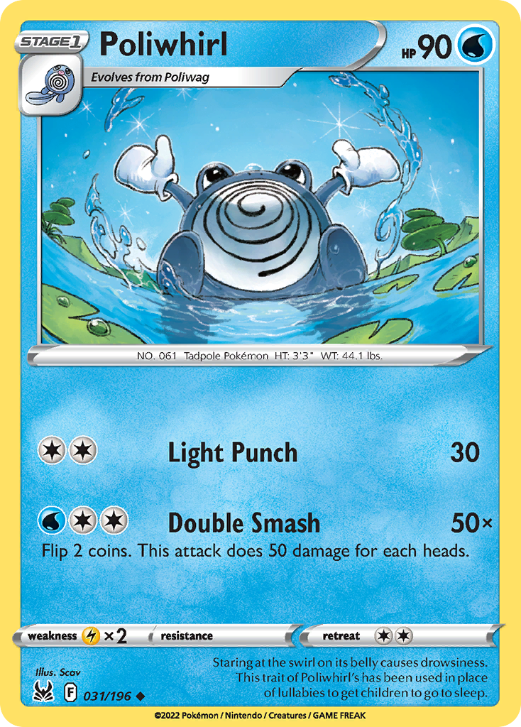 Poliwhirl - 031/196 - Reverse Holofoil