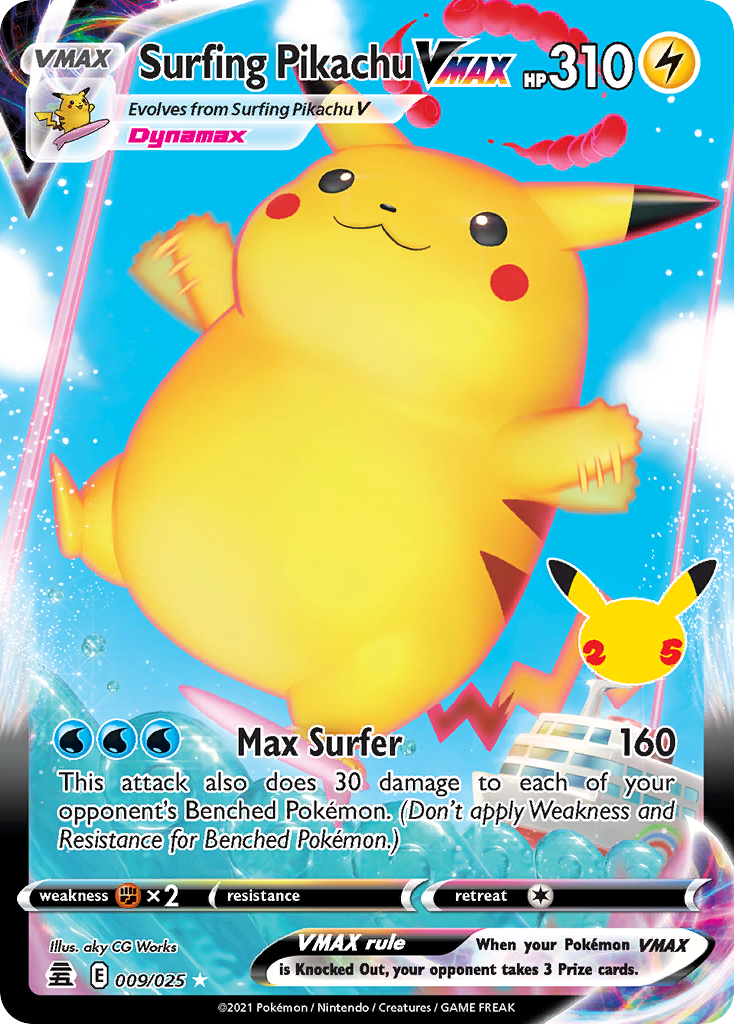 Surfing Pikachu VMAX - 009/025