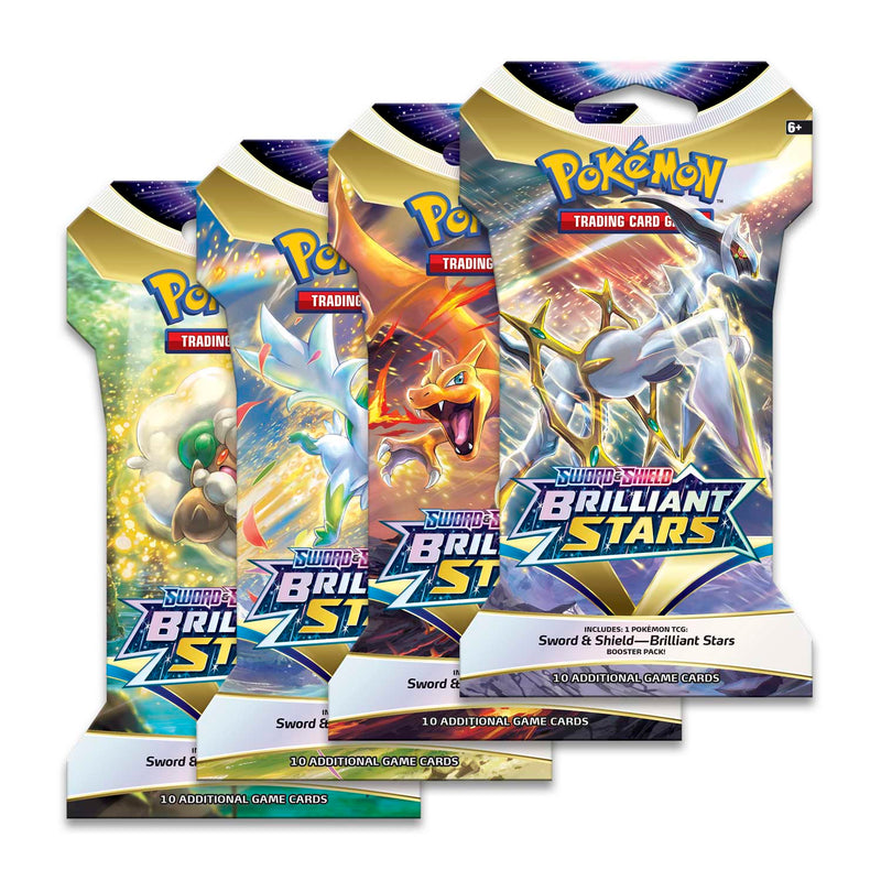 Pokémon TCG: Sword & Shield-Brilliant Stars Sleeved Booster Pack (10 Cards)