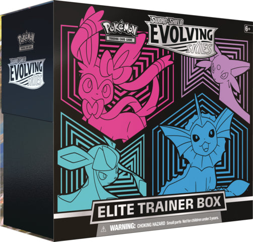 Sword & Shield - Evolving Skies Elite Trainer Box (Sylveon, Espeon, Glaceon, Vaporeon)