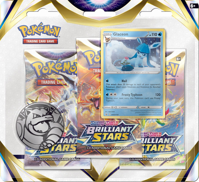 Sword & Shield - Brilliant Stars 3-Pack Blister - Glaceon